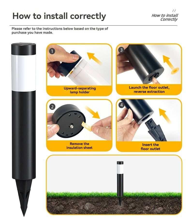 Solar Lawn Lights Stainless Steel Outdoor Lights 3-LED Garden Lights Waterproof - Silver white light - Size 2PCS - Image 7