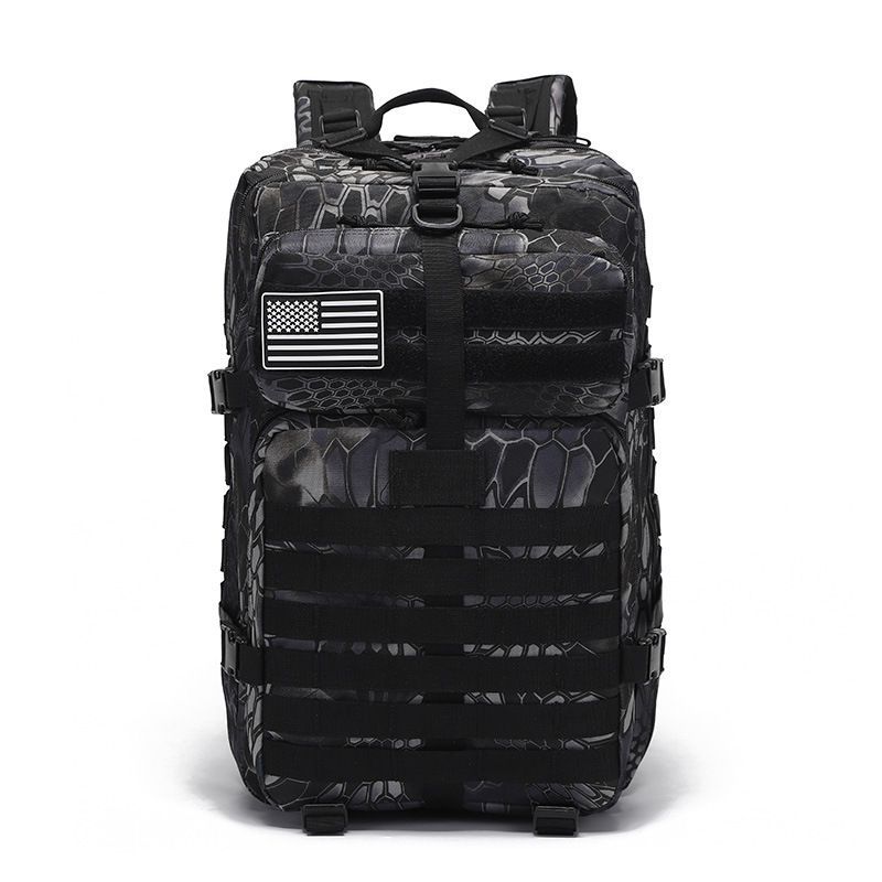 Tactical Backpack Travel Backpack Outdoor Backpack Durable Backpack Organized - Black CP - Size Routine 45L - Image 3