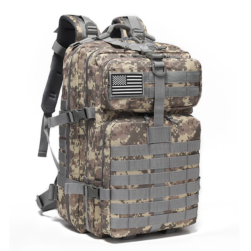 Tactical Backpack Travel Backpack Outdoor Backpack Durable Backpack Organized - Black python pattern - Size Routine 45L - Image 8