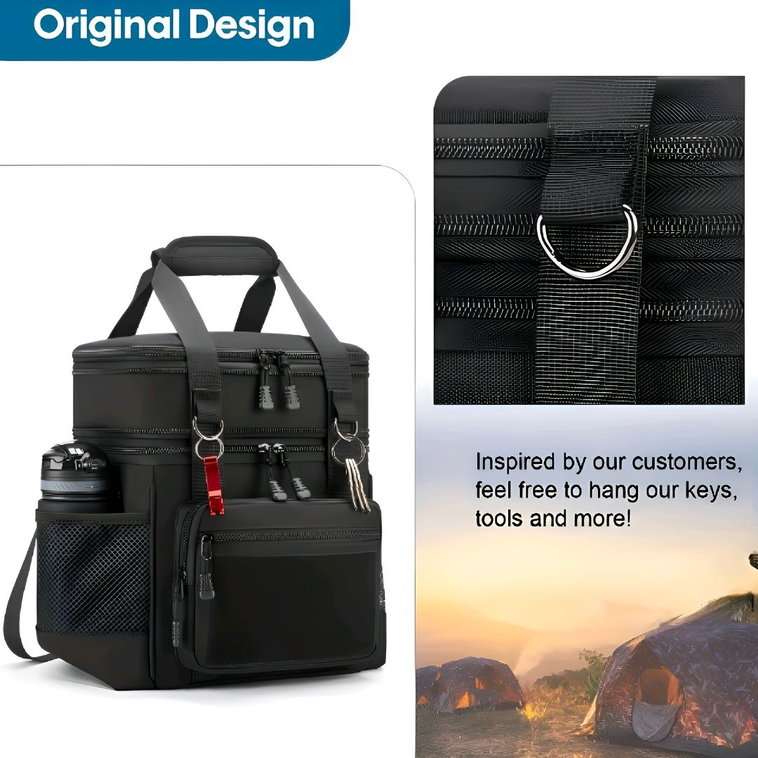 Black Blue travel backpack, utility backpack, durable backpack, organized storage, Australian travel gear, weekend getaway, outdoor backpack, carry-on backpack - Image 4