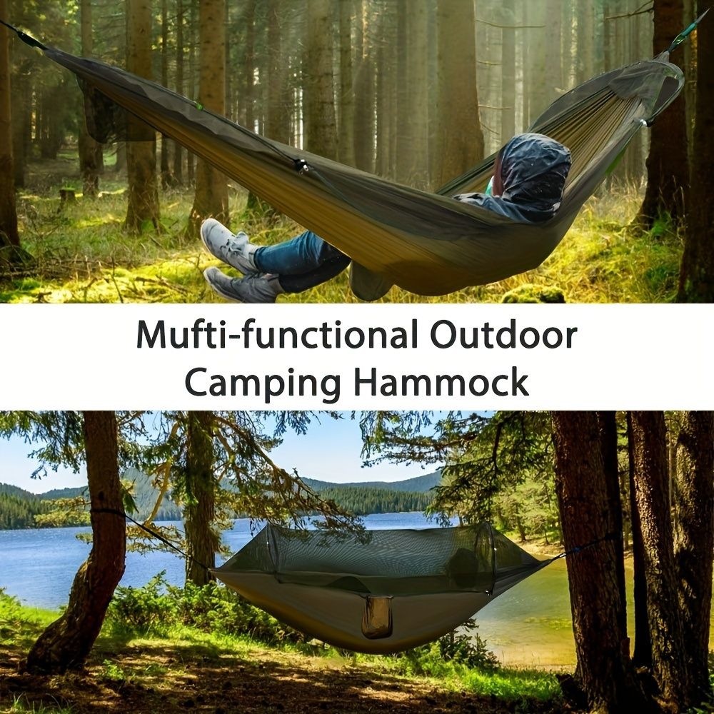 Double Person Camping Hammock with Mosquito Net - Image 1