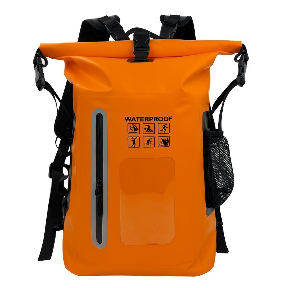 waterproof backpack, dry-wet separation, outdoor sports backpack, fishing backpack, camping backpack, canyoning backpack, swimming backpack, rafting backpack, waterproof gear, Australia outdoor backpack, hiking backpack water resistant - Navy - Size 25L - Image 5