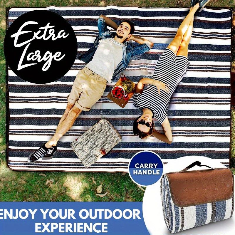 extra large picnic blanket, outdoor blanket Australia, camping blanket, picnic blanket with carry handle, waterproof picnic blanket, family picnic blanket, beach blanket large, portable outdoor blanket, durable picnic blanket, Aussie picnic blanket - Image 1