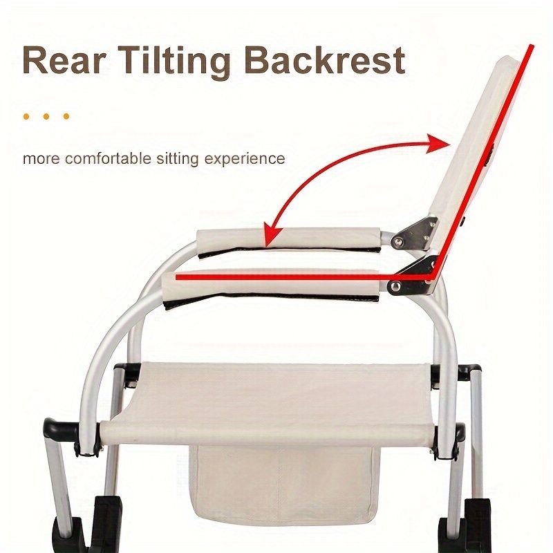 Folding camping chair, portable outdoor seat, camping furniture, lightweight folding chair, comes with carrying bag, Australian outdoor gear - black - Image 6