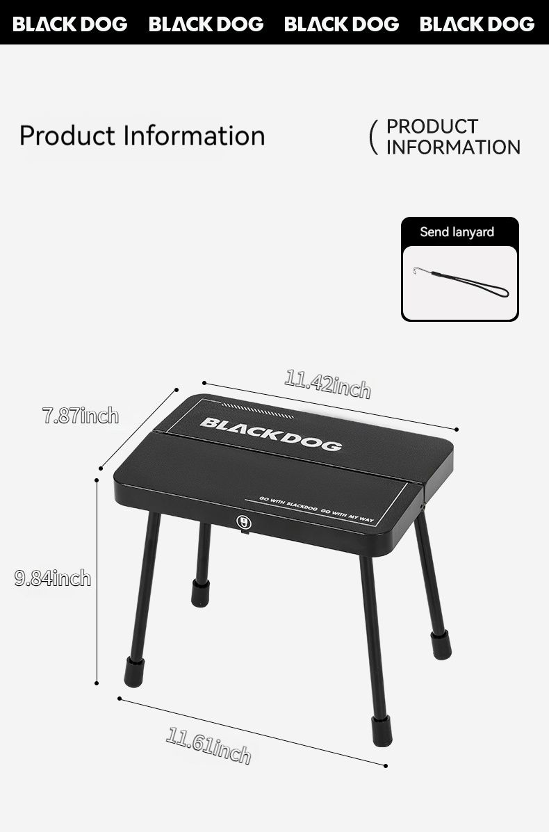 BLACKDOG Camping Table – Portable & Durable Outdoor Table for Camping - Image 3