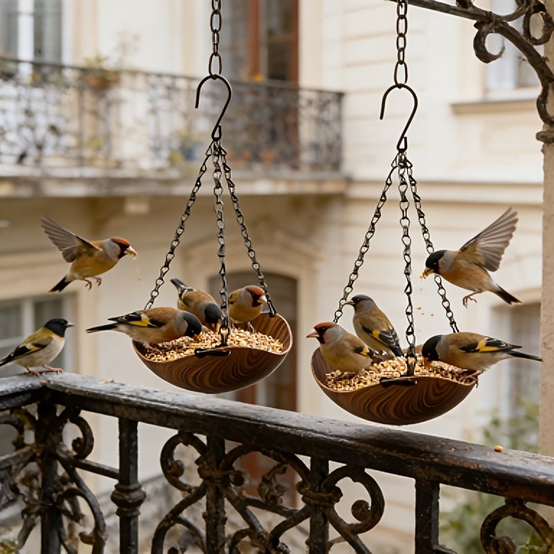 2pcs hanging bird feeder, bird water bowl, bird accessories, bird care, outdoor bird feeder, bird watching, Australian birds, bird feeding set - Image 4
