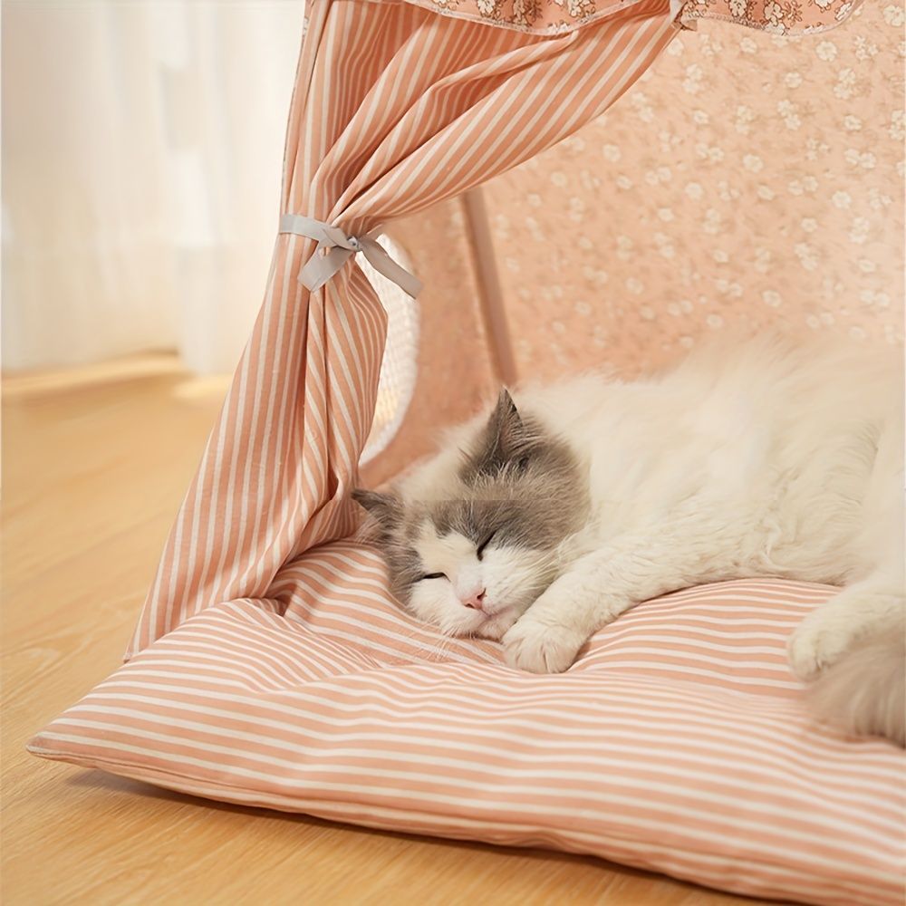 cat bed, dog bed, all-season pet bed, semi-enclosed pet tent, detachable pet bed, washable pet bed, small pet bed, medium pet bed, cute pet bed, trendy pet bed, Australian pet bed, indoor pet tent, breathable pet shelter, cozy pet hideaway, machine washab - Image 8