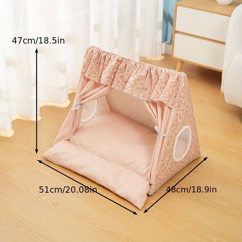 cat bed, dog bed, all-season pet bed, semi-enclosed pet tent, detachable pet bed, washable pet bed, small pet bed, medium pet bed, cute pet bed, trendy pet bed, Australian pet bed, indoor pet tent, breathable pet shelter, cozy pet hideaway, machine washab - Image 6