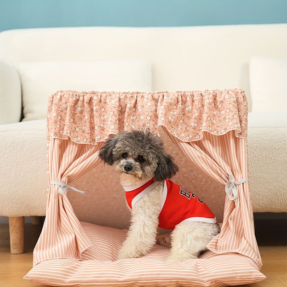 cat bed, dog bed, all-season pet bed, semi-enclosed pet tent, detachable pet bed, washable pet bed, small pet bed, medium pet bed, cute pet bed, trendy pet bed, Australian pet bed, indoor pet tent, breathable pet shelter, cozy pet hideaway, machine washab - Image 7