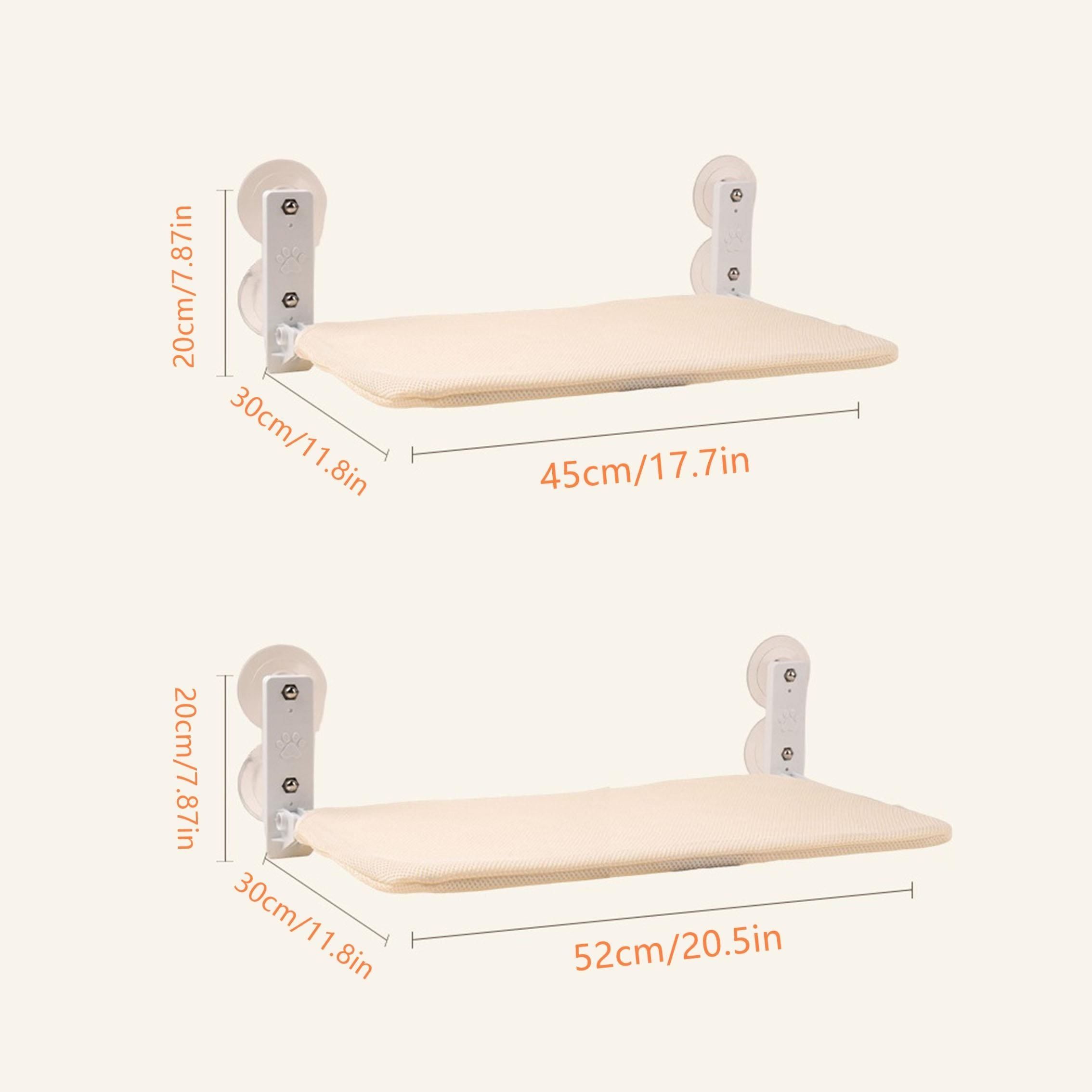 window-mounted cat hammock, cat window perch, cat hammock with suction cups, cat furniture Australia, foldable cat lounger, cat window bed, cat sunbathing hammock, cat window shelfx - Image 5