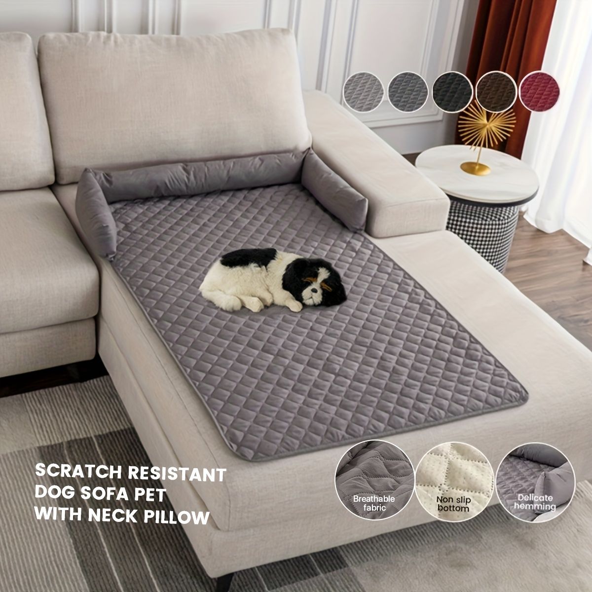 75*75CM scratch resistant pet bed cover, dog bed cover, TPE pet bed cover, durable pet furniture protector, pet hair resistant cover, Australian pet accessories, couch protector for dogs, cat furniture cover - Image 8