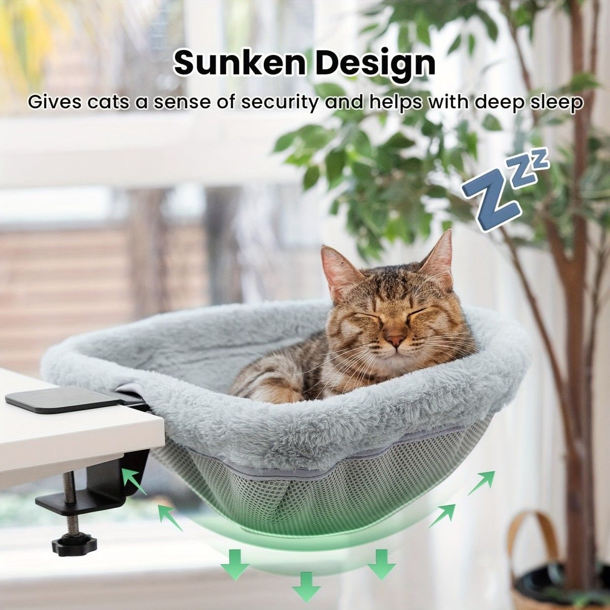 hanging cat bed, cat resting place, space - saving cat bed, cat furniture, high - quality cat bed - Image 8
