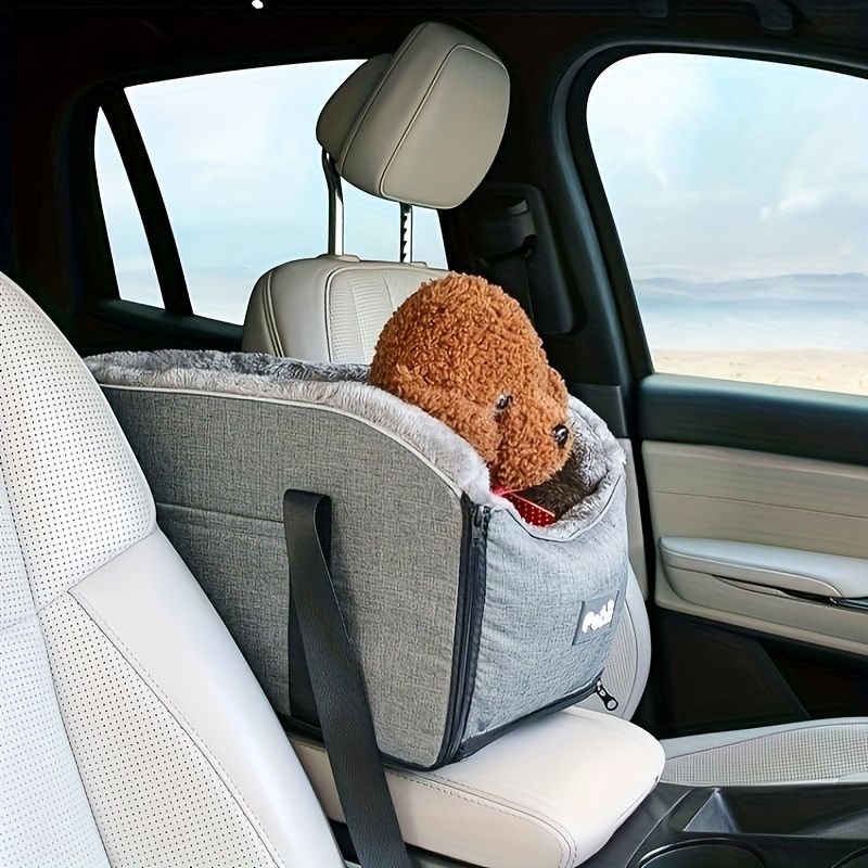 dog car seat, pet travel safety, dog comfort car seat, secure dog seat, Australian pet travel, durable dog car seat, plush dog car seat, easy clean dog seat - Image 4