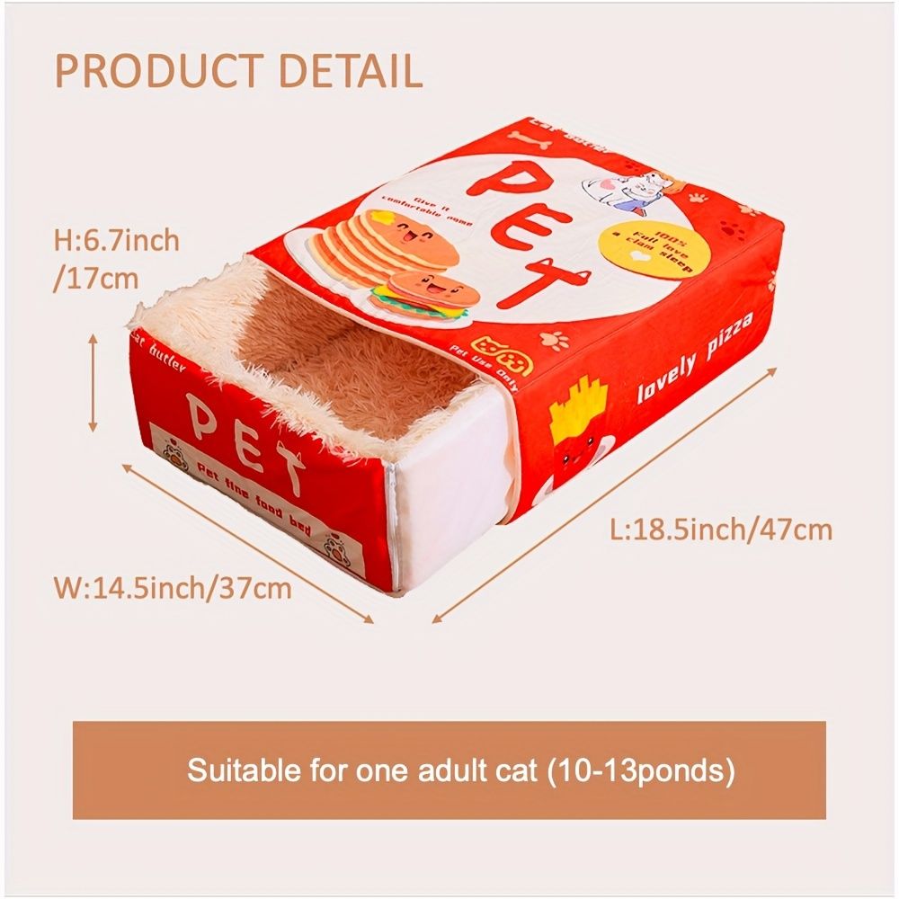 cat bed, sushi - themed, pet habitat, high - quality, value for money-blue - Image 2