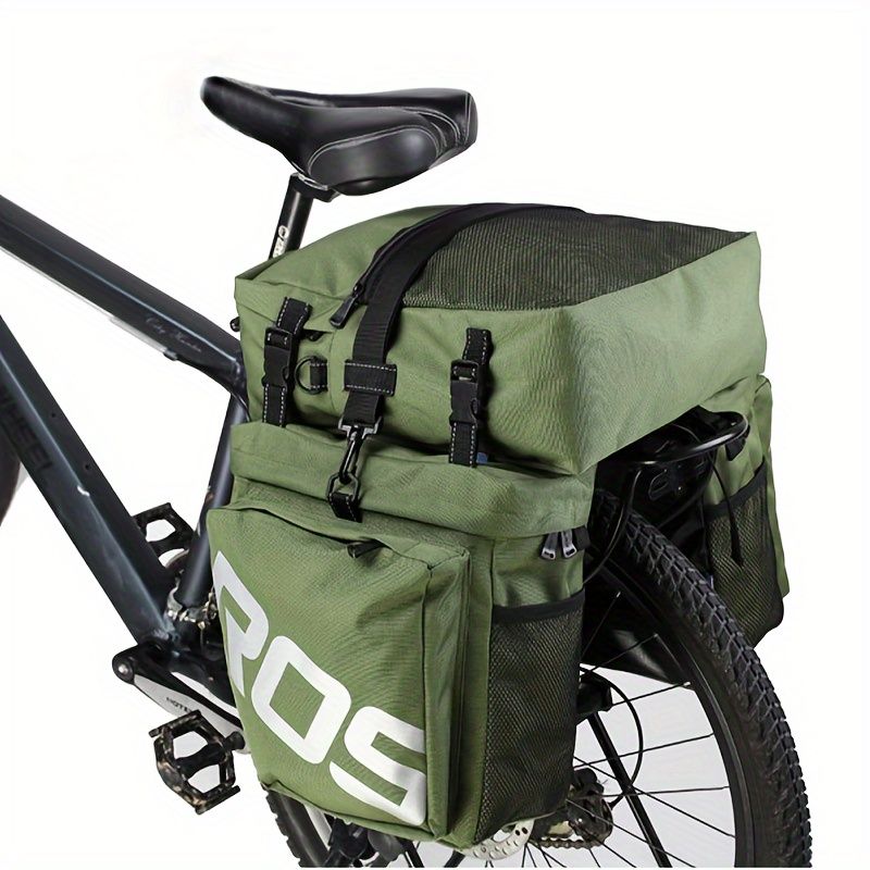 Bicycle Rear Rack Bag Set - Durable & Spacious Cycling Storage-black - Image 4