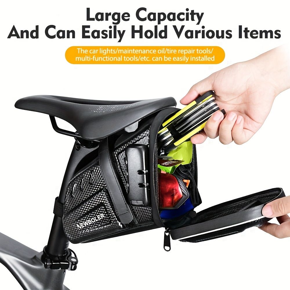 Bicycle Saddle Bag – Large Capacity Water-Resistant Storage for Cycling Essentials - Image 7