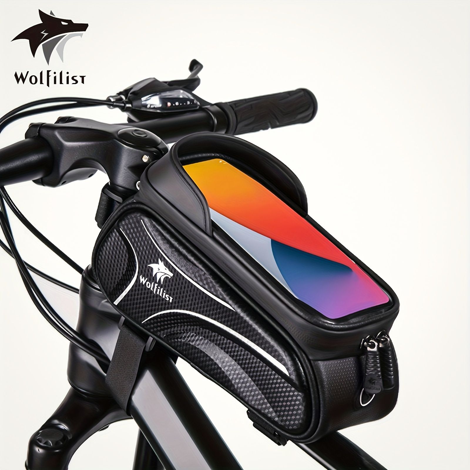 Bicycle Phone Bag for 7-Inch Devices, Durable Bike Accessory - Image 1