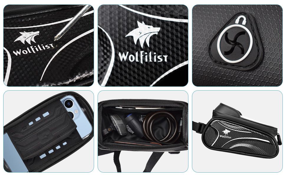 Bicycle Phone Bag for 7-Inch Devices, Durable Bike Accessory - Image 5