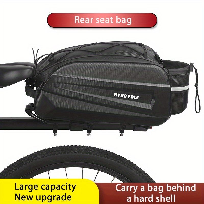 bicycle saddle bag, cycling accessories, large capacity saddle bag, weather-resistant bike bag, Australian cycling gear, bike storage solution, cycling essentials pouch - Image 1