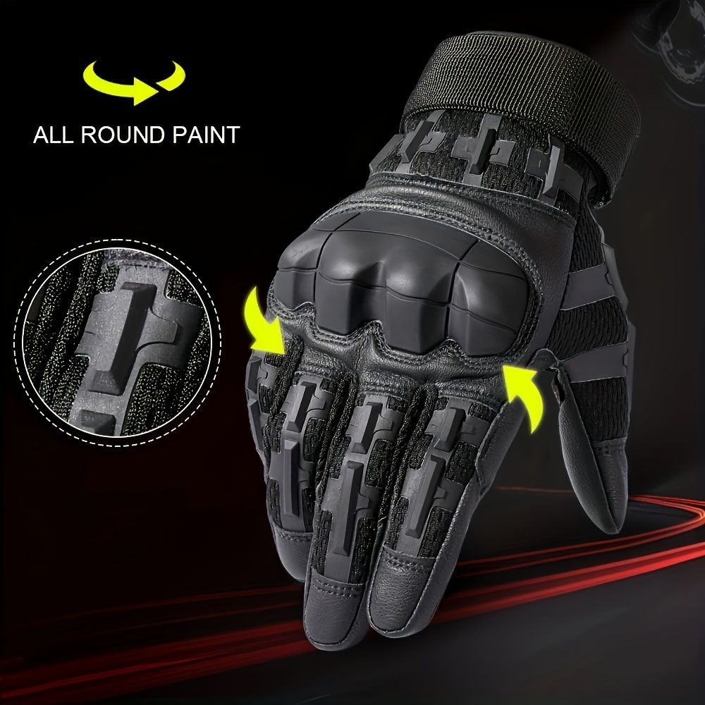 Cycling Gloves All-Round Protection Gloves Durable Cycling Gloves Ergonomic - Camel - Size XL - Image 4
