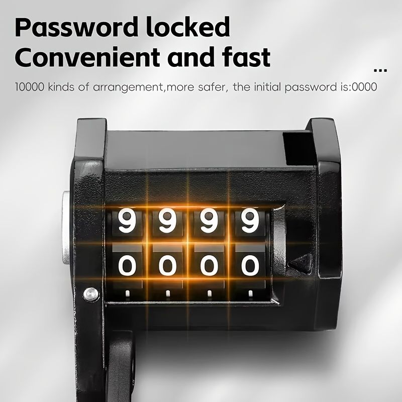 West Biking, folding bike lock, bike security, combination lock, cycling accessories, Australian cyclists, portable lock, bike lock Australia - Image 5