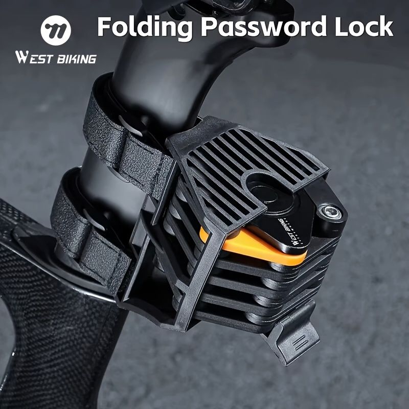 West Biking, folding bike lock, bike security, combination lock, cycling accessories, Australian cyclists, portable lock, bike lock Australia - Image 8