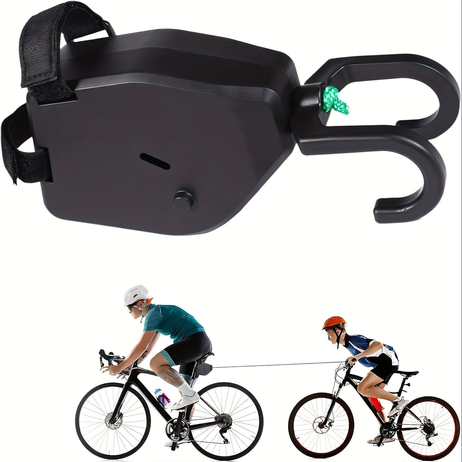 bicycle towing hook, cycling trailer hook, bike tow line, training towing accessory, heavy duty bike hook, Australian cycling gear, eco-friendly bike accessory - Image 1