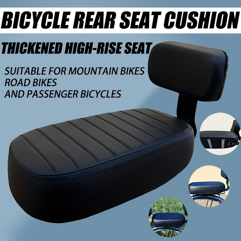 bicycle rear seat cushion, thickened seat, backrest for bicycle, road bicycle accessory, high quality bicycle parts, cycling comfort, bike seat cushion Australia - Image 5