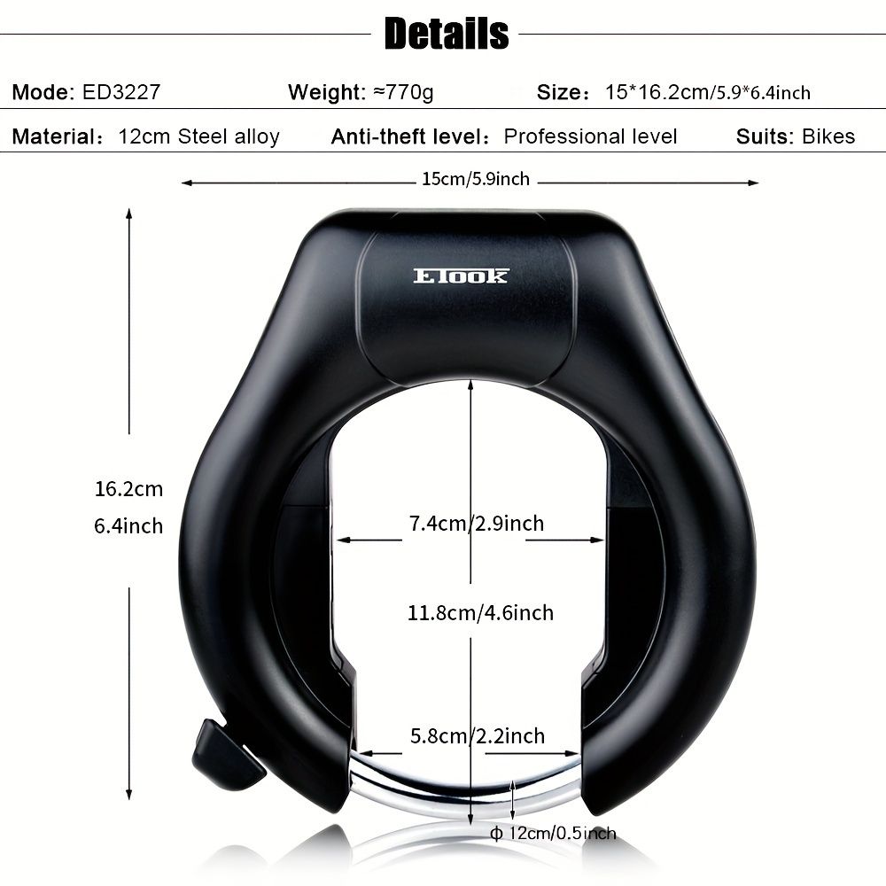 bicycle lock, two-way installation, bike security, high-quality bike lock, anti-theft lock, Australia, durable lock, bike protection - Image 2