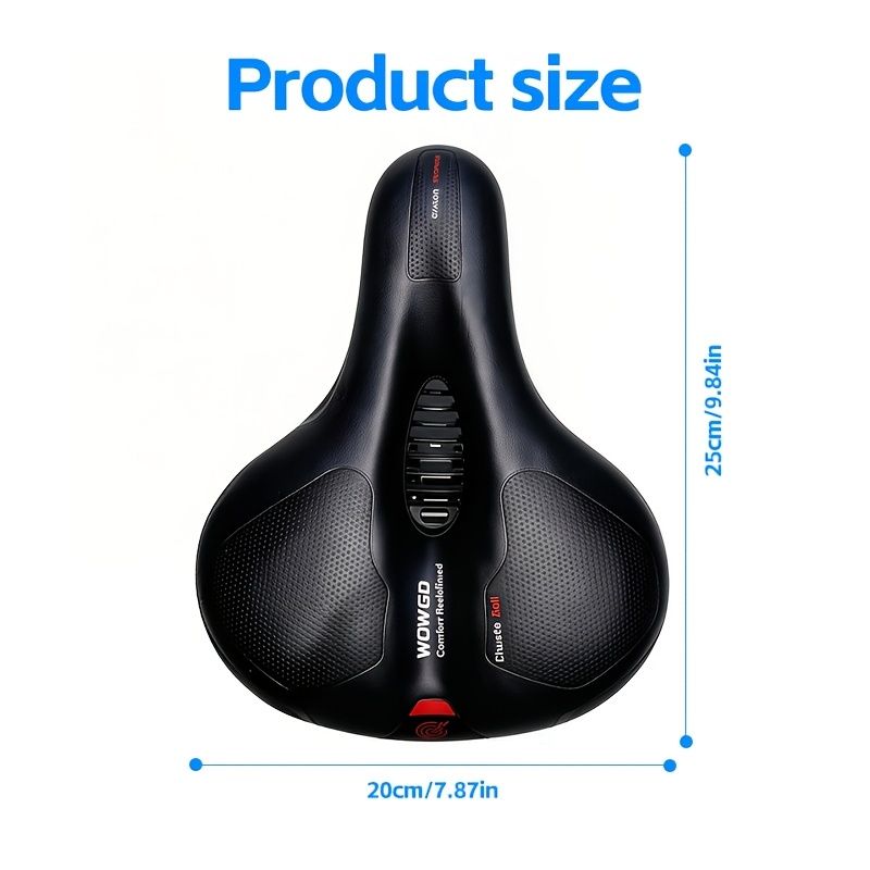 bicycle saddle, comfortable bicycle saddle, high-quality bike parts, granular surface saddle, hollow-out design saddle, high elasticity support saddle - Image 3