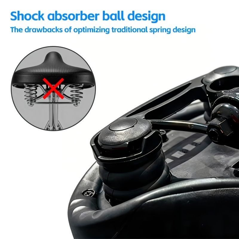 bicycle saddle, comfortable bicycle saddle, high-quality bike parts, granular surface saddle, hollow-out design saddle, high elasticity support saddle - Image 4
