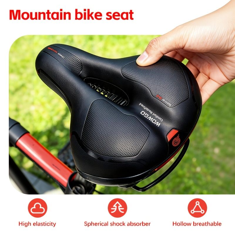 bicycle saddle, comfortable bicycle saddle, high-quality bike parts, granular surface saddle, hollow-out design saddle, high elasticity support saddle - Image 8