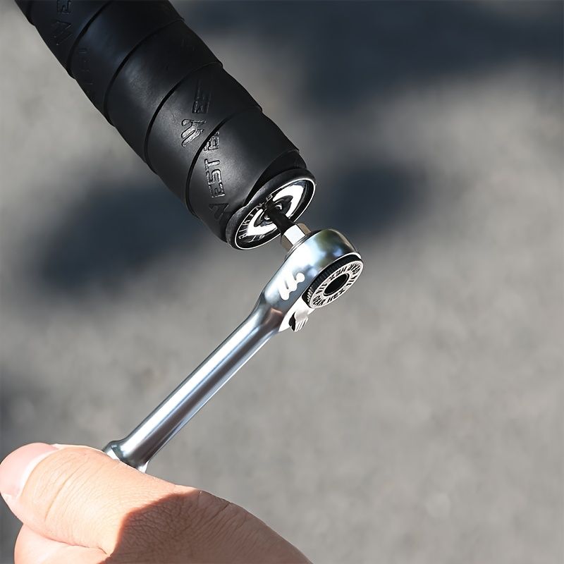 Black Silver multi functional tool set, ratchet wrench, magnetic connect rod, bidirectional ratchet, tire pry bar, quick release extension rod, tool bits, Australian DIY, car repair tool kit, mechanic set - Image 2