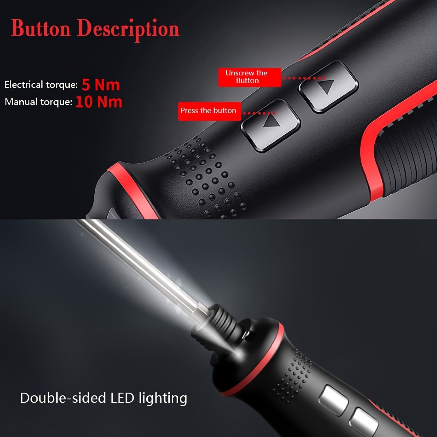 41-in-1 electric screwdriver, rechargeable screwdriver, multi-functional tool set, DIY tools, professional tools, screwdriver bits, drill bits, cordless screwdriver, home repair kit, Australian e-commerce - Image 2