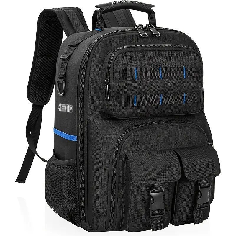 Tool Backpack Tool Storage Professional Tool Bag DIY Tool Backpack Tool - Black - Size regular - Image 2