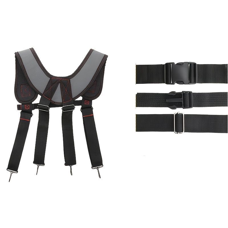 Tool Chest Suspenders Tool Storage Tool Organization Heavy Duty Suspenders - Gray - Size regular - Image 3