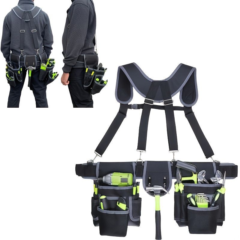 Tool Chest Suspenders Tool Storage Tool Organization Heavy Duty Suspenders - Gray - Size regular - Image 5