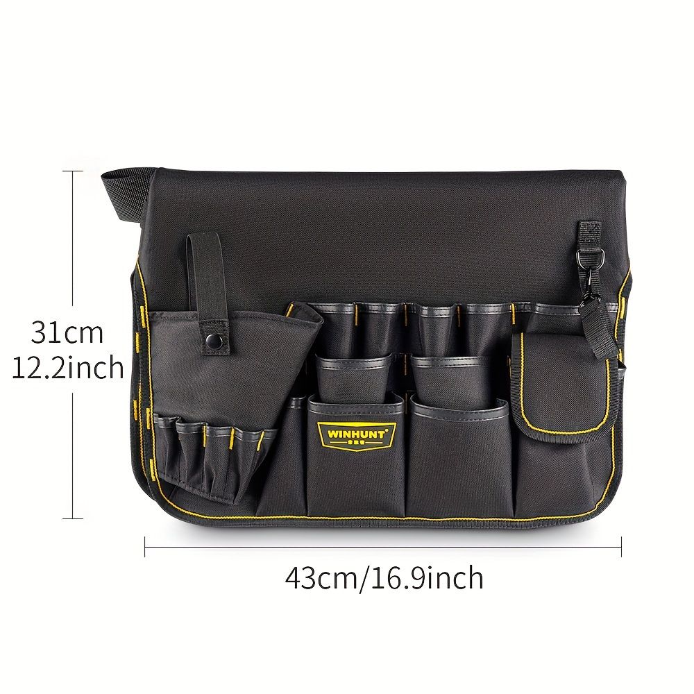 Black bucket tool organizer, tool storage, heavy duty tool organizer, multiple tool pockets, DIY tool storage, professional tool organizer, Australian tool storage - Image 3