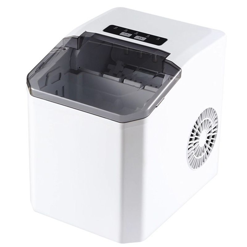 mini ice maker, household ice maker, portable ice maker, desktop ice maker, automatic ice maker, smart ice maker, bullet ice maker, dormitory ice maker, Australia, summer, small appliance, countertop ice machine - White - Size Australian Standard - Image 1
