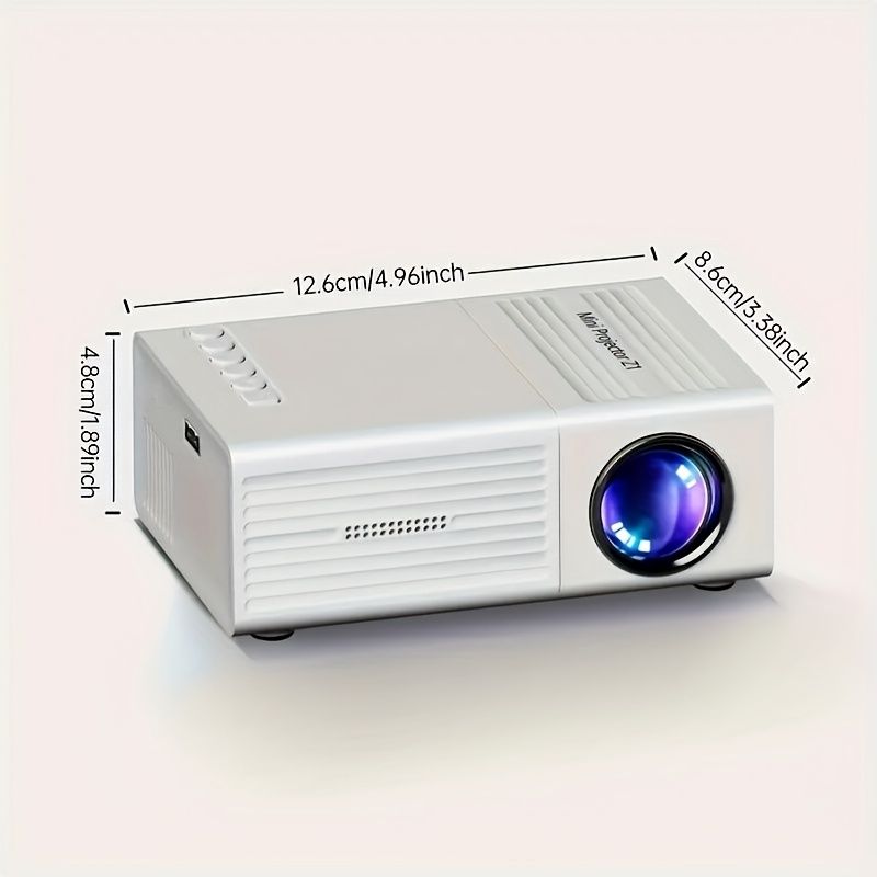80-inch projector, LED projector, remote control projector, USB phone link projector, home entertainment projector - Image 1
