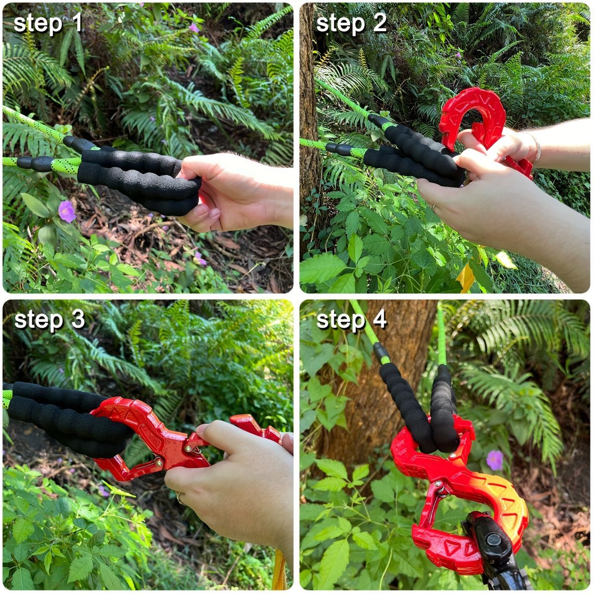 red heavy-duty S-shaped trailer tow hook, G80 steel, 14968.55 kg load capacity, off-road rescue, truck towing, SUV tow hook, vehicle recovery, self-locking tongue - Orange - Size S - Image 7