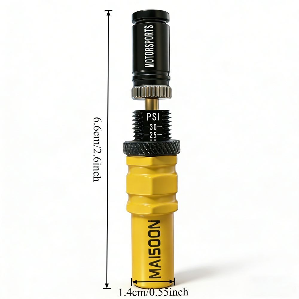 4X4 Tyre Deflator Automatic Valve Stems Adjustable Tyre Pressure Off-Road Tyre - Yellow - Size 2 sets-8pcs - Image 2