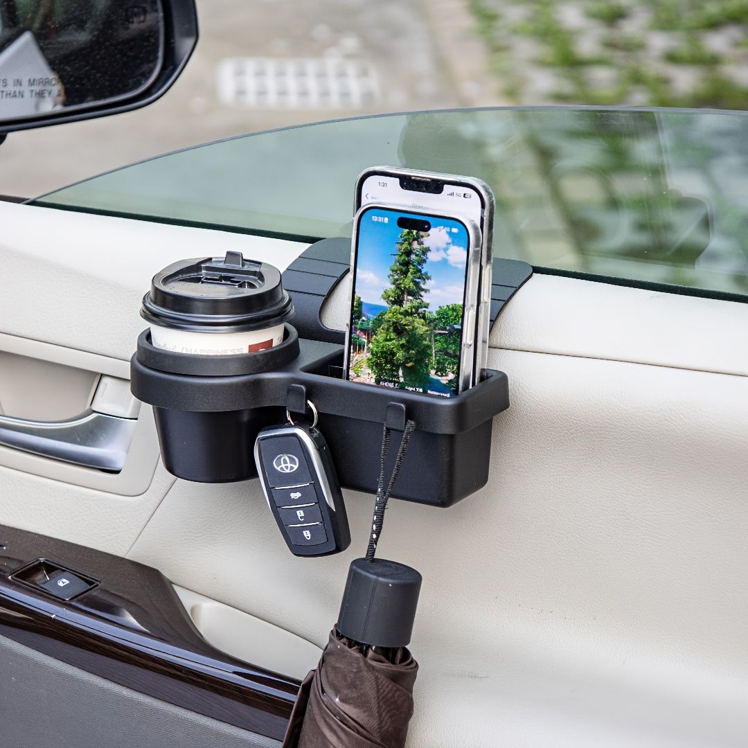 car door storage, cup holder organizer, car accessories, car interior organization, car essentials, car storage solutions, Australia car accessories - Image 1