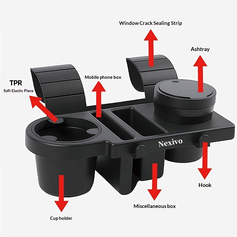 car door cup holder, car organizer, car storage, vehicle accessory, cup holder for car, car interior organizer, drink holder, car cup holder organizer - Image 2