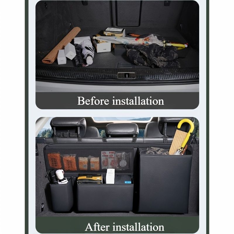 car trunk organizer, car storage, car accessories, high quality organizer, multiple compartments, trunk storage solution, Australia car organizer - Image 4
