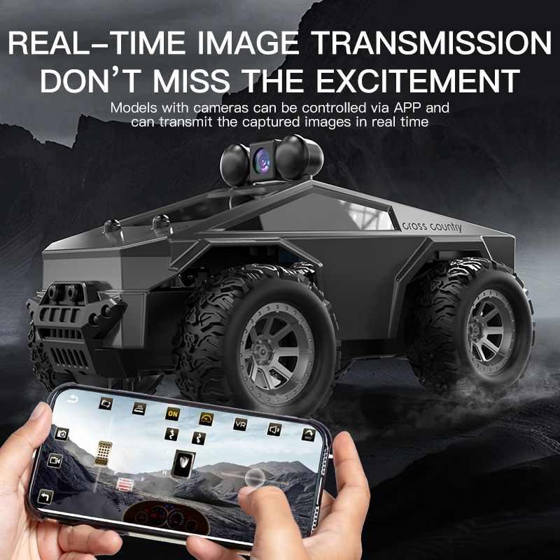 KF29 FPV remote control truck, camera remote control car, 1:28 scale RC truck, app controlled RC car, 2.4GHz dual-speed RC vehicle, alloy body remote control truck, adjustable lights RC toy, anti-interference remote control truck, gift for boys, gift for - Image 6