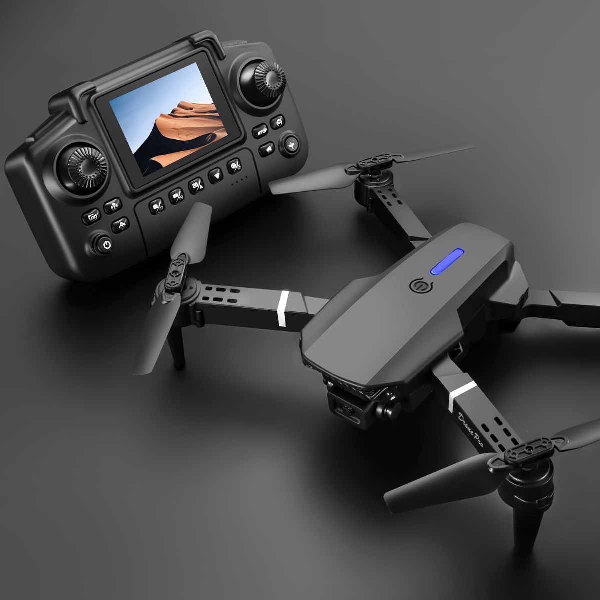 S2 MAX drone, dual-camera drone, upgraded remote control, ESC camera, long-lasting battery, 360° intelligent infrared flight, flying toy, drone gift, beginner drone, FPV drone - Gray - Size Three batteries - Image 5