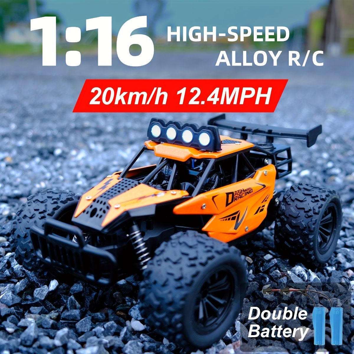 1:16 metal RC car, high-speed drifting, off-road racing car, boys toy car, 2.4GHz remote control, outdoor play toy, drift car, remote control car for kids, Australian toy - Blue - Size variable speed - Image 4