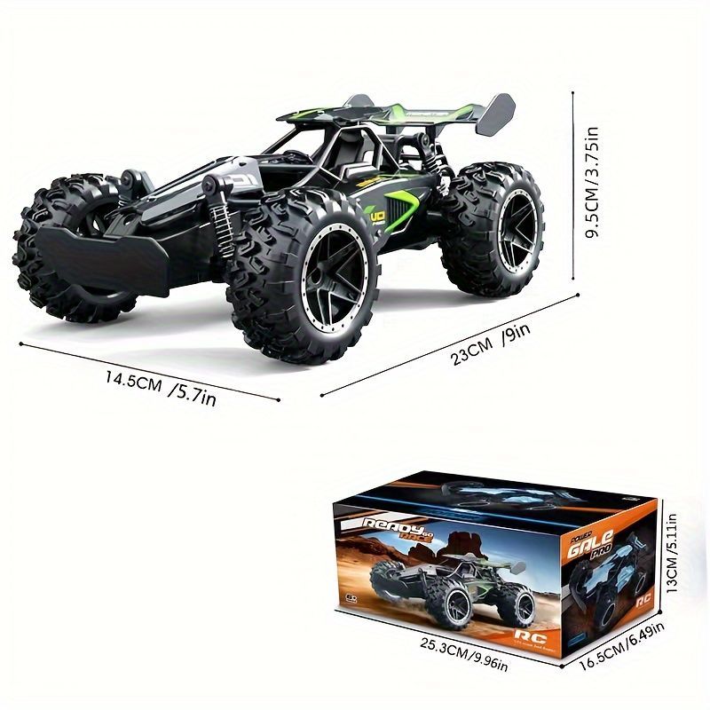 2.4G remote control car, high-speed off-road car, remote control toy for kids, four-wheel drive car, RC car with lights, outdoor toy Australia, gift for kids - Red - Size Dual-batteries - Image 4