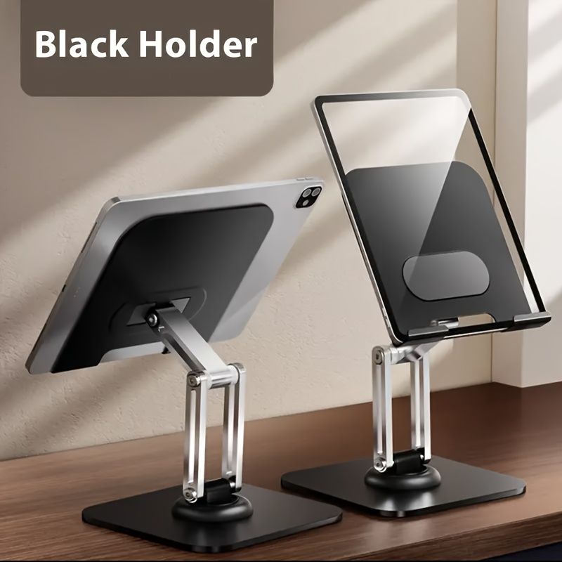 Black Silver laptop stand, 360 degree rotatable, ergonomic laptop stand, laptop accessories, adjustable laptop stand, laptop riser, workspace ergonomics, Australian market - Image 2